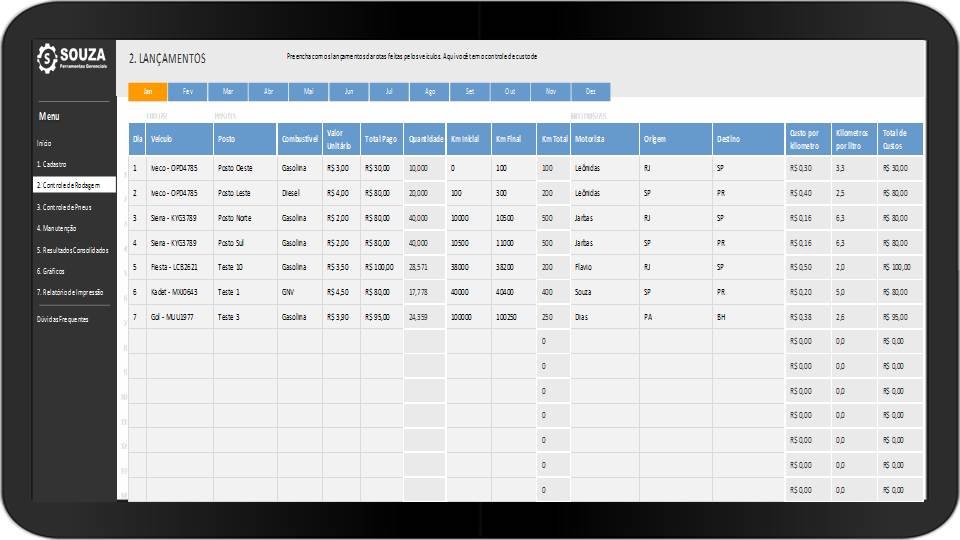 Controle De Frota De Veículos Souza Sistemas 4353