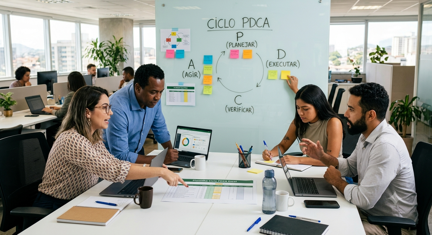 Analistas utilizando ciclo PDCA