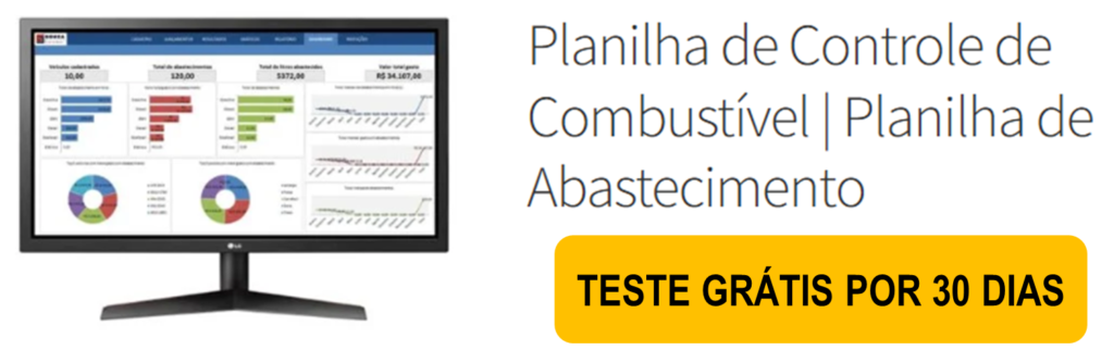 Planilha de controle de combustível